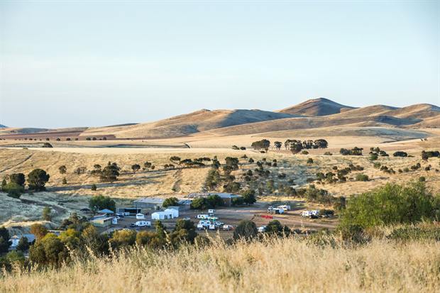 Burra township and the surrounding countryside