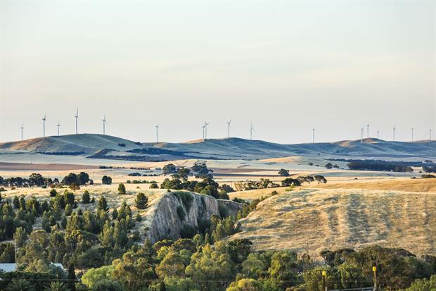 Burra township and the surrounding countryside