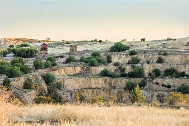 Burra township and the surrounding countryside