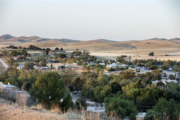 Burra township and the surrounding countryside