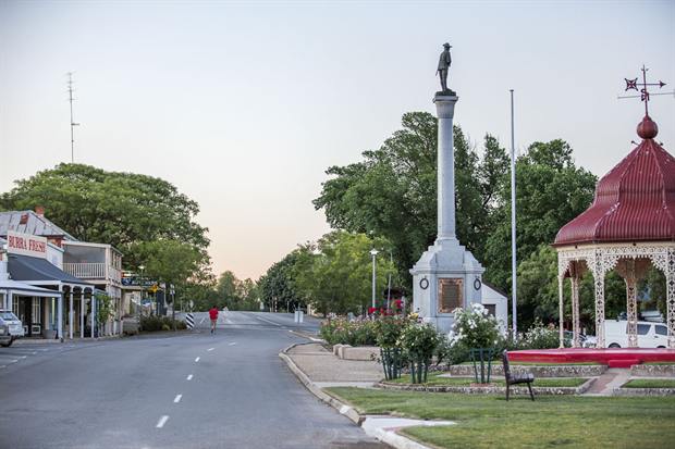Burra township and the surrounding countryside